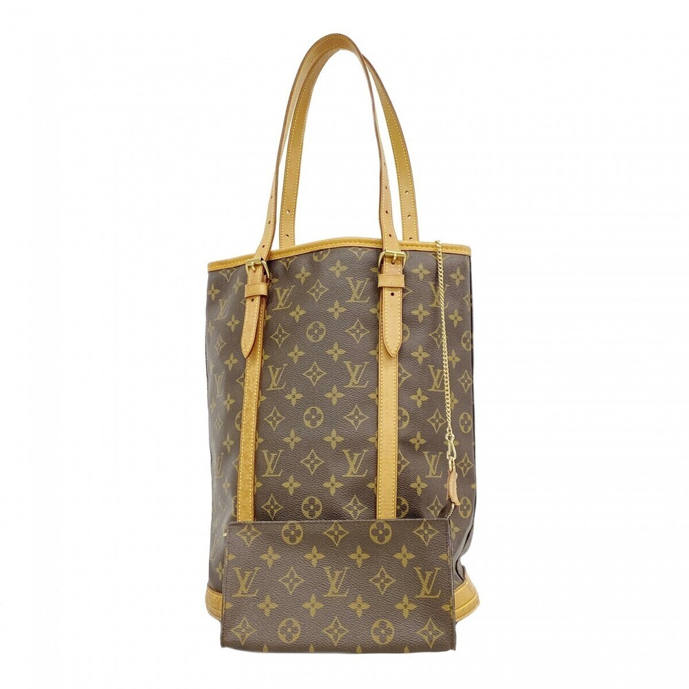 Louis Vuitton Monogram Bucket Tote Bag Brown